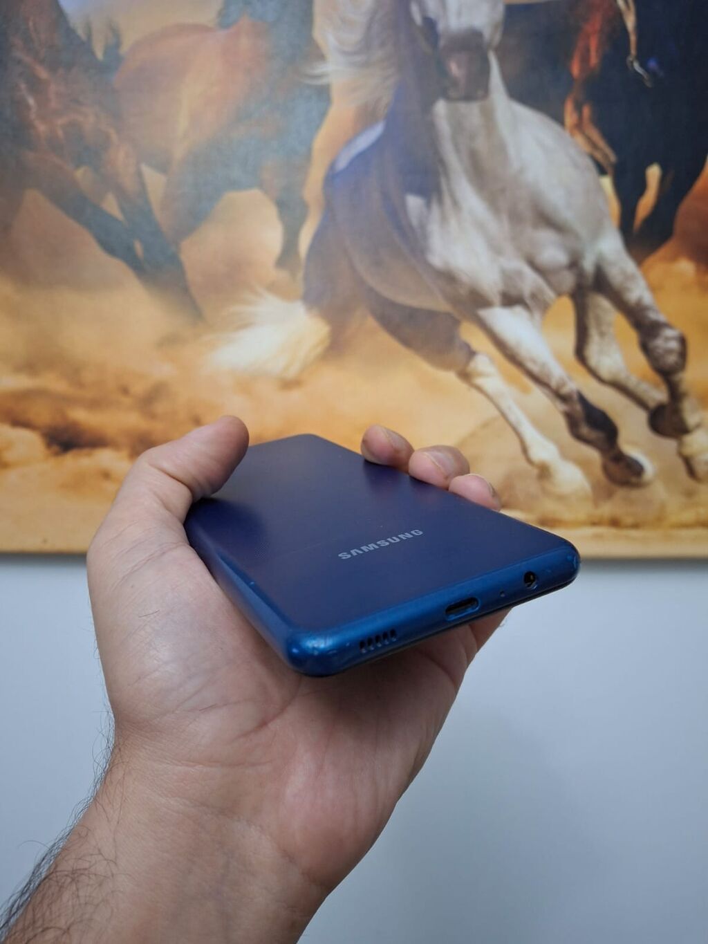Samsung Galaxy A12, 64 GB, rəng - Göy, Barmaq izi — Samsung, Bakı (9)