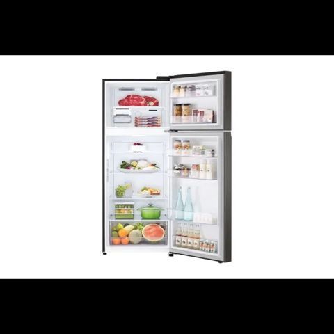 LG GN-B492PXGB Soyuducu — Black Steel dizaynda, üst donduruculu — Bakı