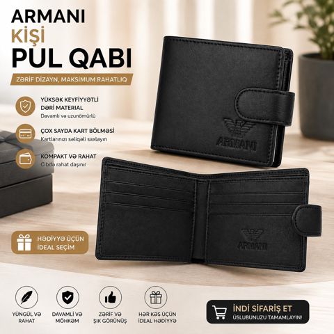 Kişi pul kisəsi 4501 qara — Bakı