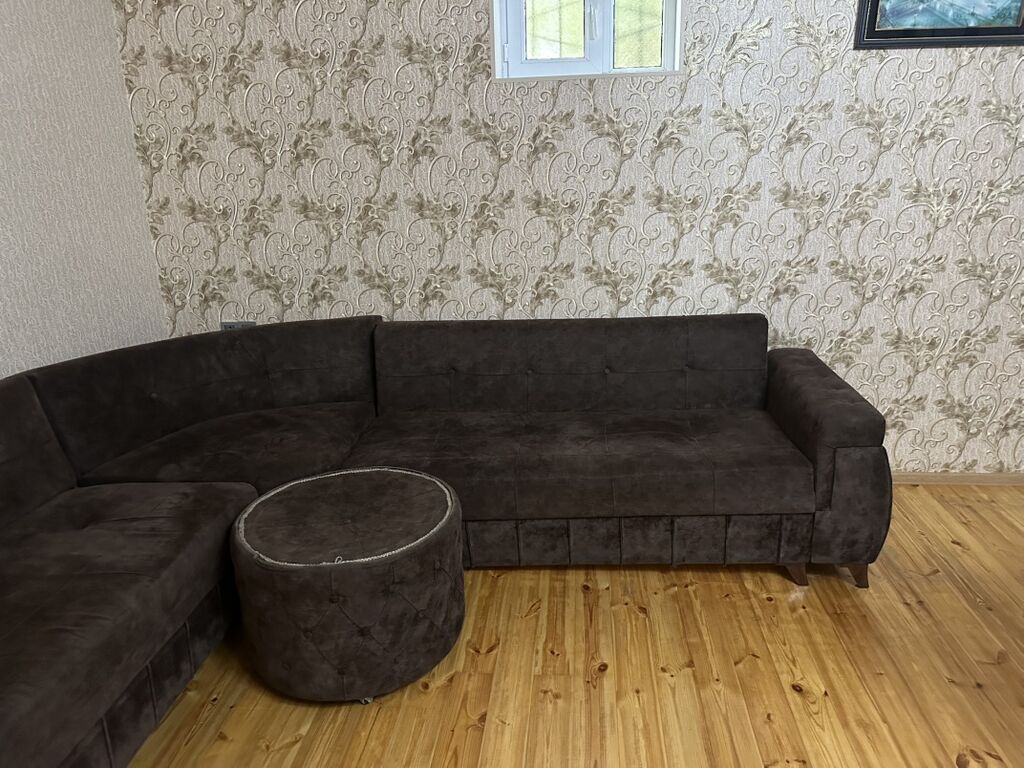İşlənmiş, Künc divan, Pufik — Yumşaq mobilya dəstləri, Ağdaş (2)