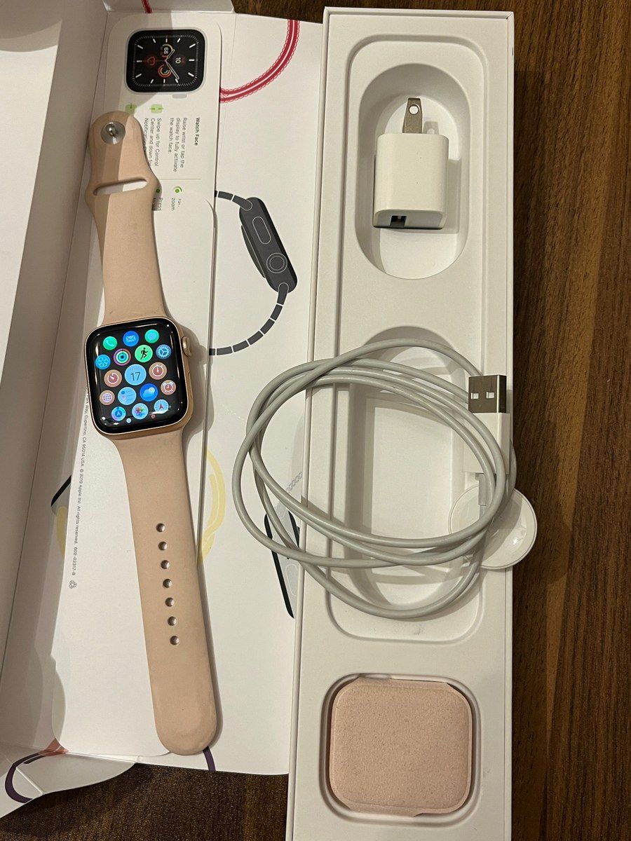 Apple Watch Series 5 Aluminum Gold 44mm — Ağıllı saatlar və biləkliklər, Bakı (5)