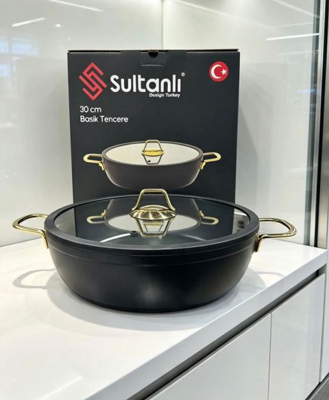 Böyük tava Sultanlı, titan, qara, 30 sm — Bakı