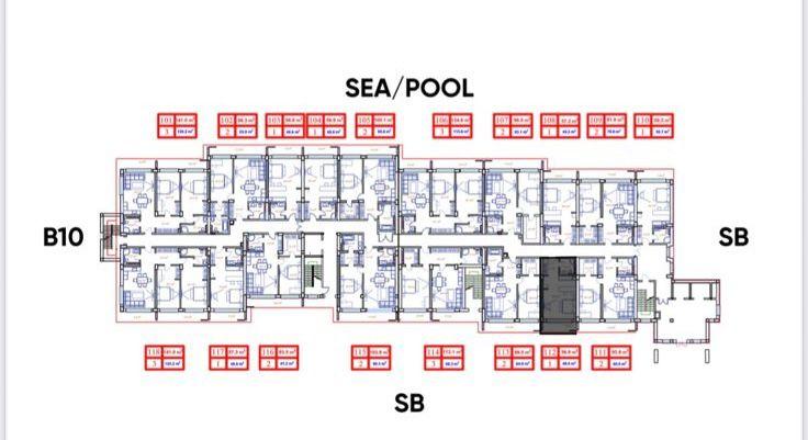 1 otaqlı studiya, 57 m², Сабунчинский район, поселок Нардаран, Park Residence 3 — Mənzil, Bakı (7)