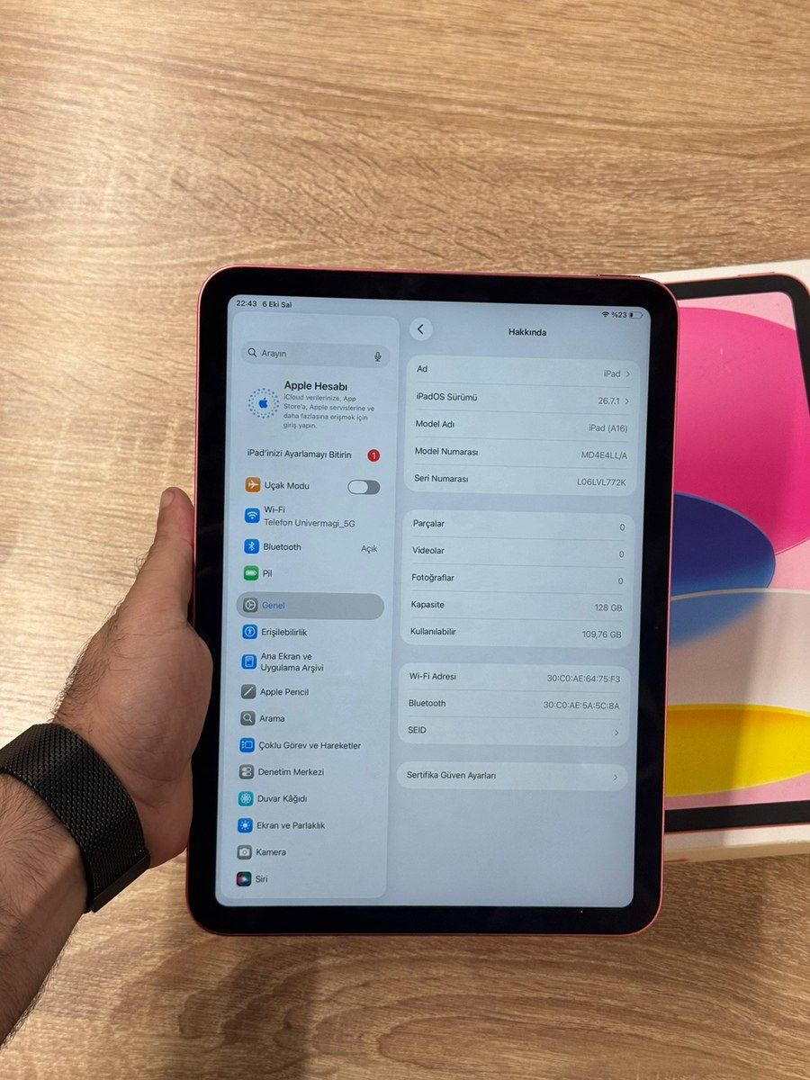 Apple iPad A16 128GB Pink — Planshetlər, Bakı (7)