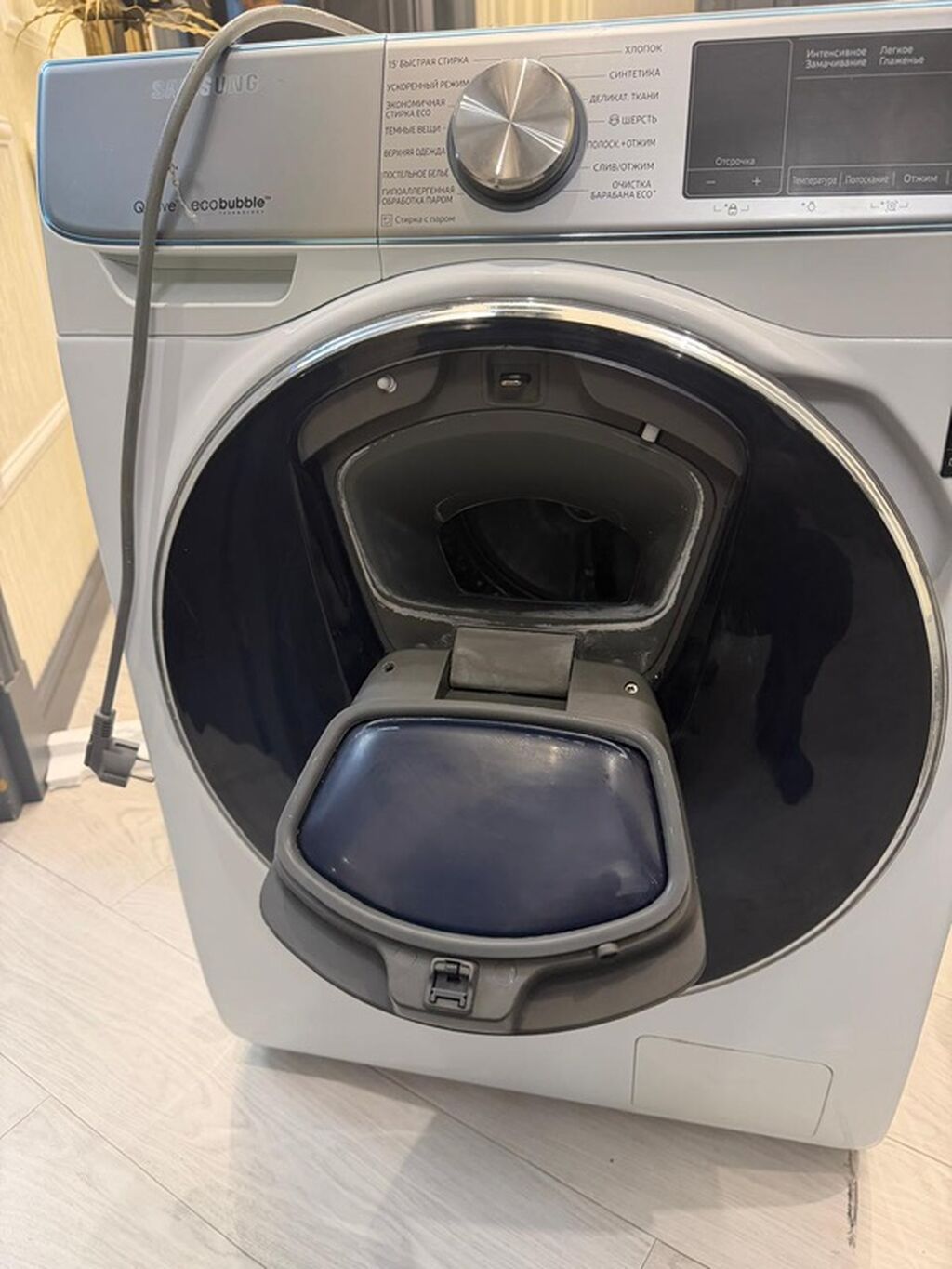 Samsung önyükləməli paltaryuyan maşın – Qdrive + Ecobubble — Çamaşır maşınları, Bakı (6)