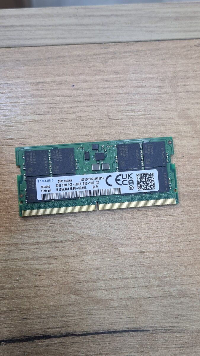 Samsung 32Gb DDR5 4800B Sodimm — Kompüterlər və noutbuklar, Bakı