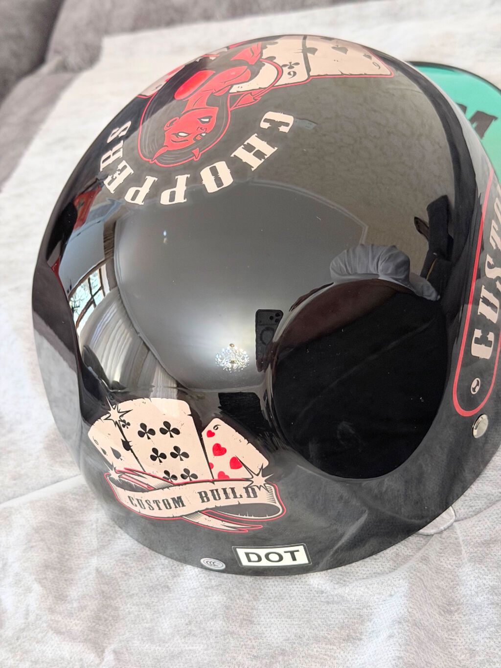 Kask təzədir istifadə olunmayıb, karopkası var, baha alınıb istifadə — Motosiklet geyimi, Bakı (2)