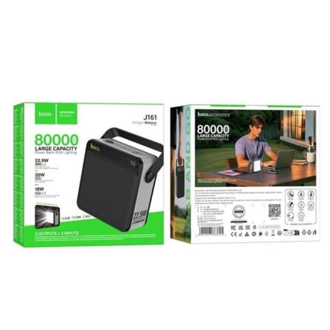 Hoco J161 Powerbank – 80000 mAh yüksək tutumlu portativ enerji mənbəyi — Bakı