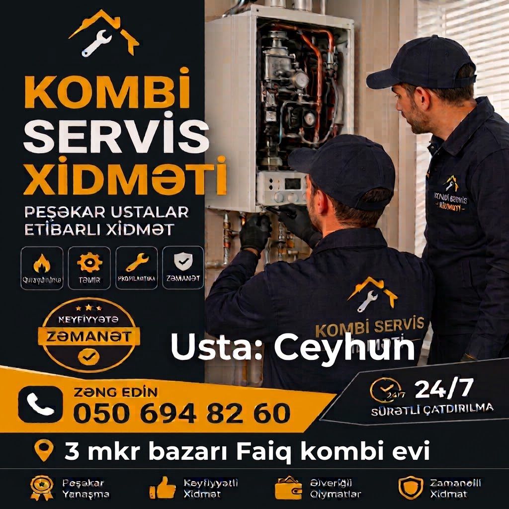 Kombi Servis — Qurbanov Ceyhun — Kombi, qazanca və su isitici təmiri, Bakı (5)