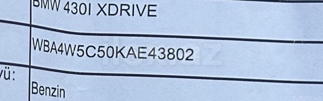 2019 BMW 4-series, 2.0 L, 2019, 39,000 km — Avtomobillər, Bakı (9)