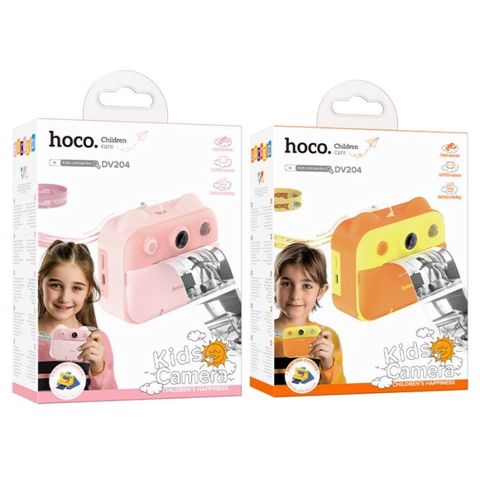 Hoco DV204 Uşaqlar üçün Fotoaparat Printerli 48MP 2.4” IPS Kamera — Bakı