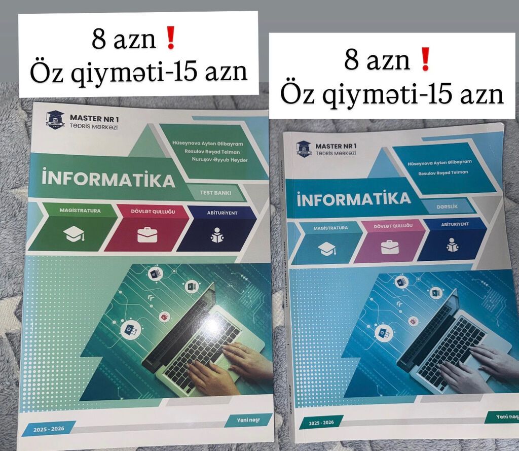 Master NR 1 Tədris Mərkəzinin yeni nəşr hazırlıq və test bankları 1) — Digər, Bakı (2)