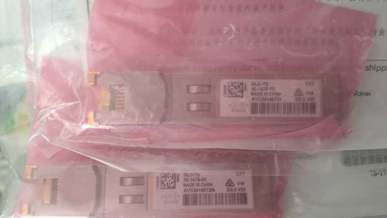 Cisco sfp glc-te 1G RJ45 30-1475-03 — Şəbəkə və server avadanlığı, Bakı (2)