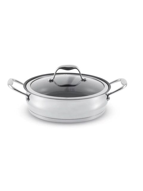 Böyük tava Gipfel Cantata 1268, 2.7 l, 24 sm, paslanmayan poladdan, qapaq ilə, rəng boz — Bakı