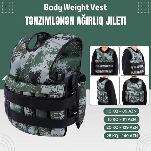 Ağırlıq jiletləri "Weight Vest" — Bakı
