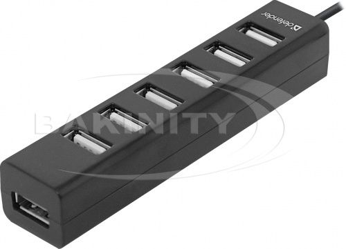 Defender USB Hub Quadro Promt Universal USB 2.0, 7 ports (83203) — Kompüterlər və noutbuklar, Bakı