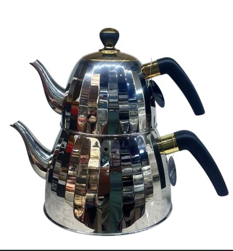 Çaydan dəsti 98902287, 2000/1000 ml, paslanmayan polad, gümüşü, 2 əd — Bakı