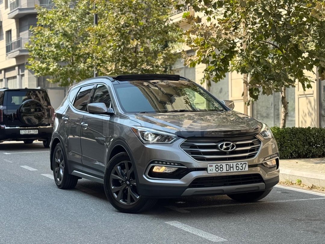 2018 Hyundai Santa Fe, 2.0 L, 2018, 190,000 km 10-AH-158 — Avtomobillər, Bakı