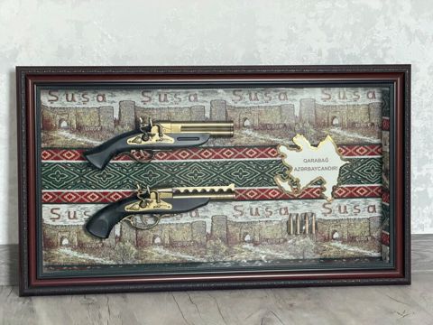Dekorativ çərçivə-kompozisiya: “Şuşa – Qarabağ Azərbaycandır — Ceyranbatan