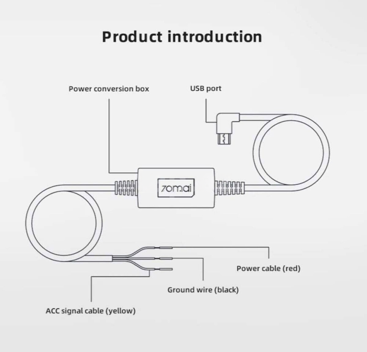 Videoqeydiyyatçı kabeli 70mai Hardware Kit UP02 — Avto, Bakı (2)