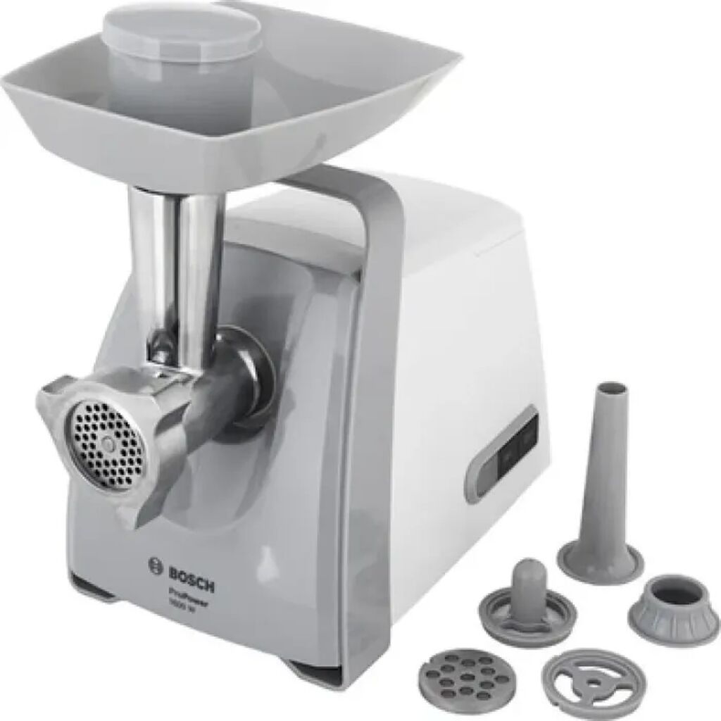 Bosch MFW45020 Ətçəkən – 500W, 2.7 kq/dəq, Revers, Kolbasa və Kebbe — Ət xırdalayıcılar və qurğular, Bakı