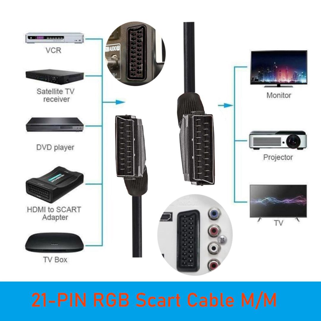 AV kabel Euro (Scart) — Periferik cihazlar, Bakı (3)