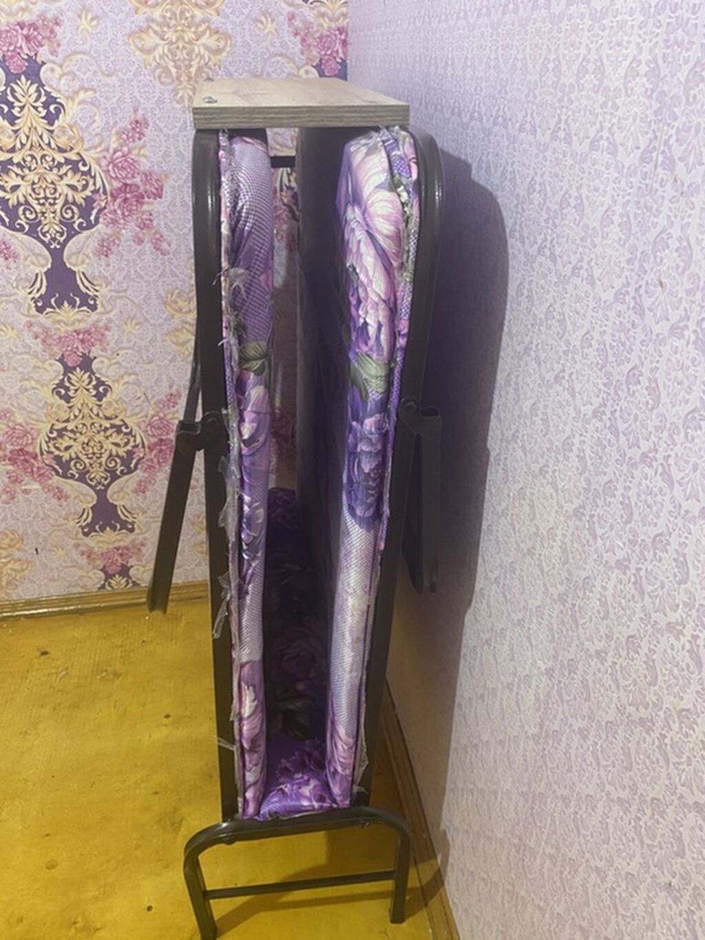 Yığılmış çarpayı – qatlanan metal karkaslı, döşəksiz/döşəkli komplekt — Çətir çarpayıları, Bakı (2)