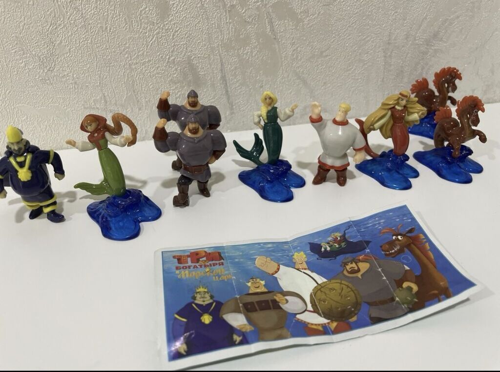 Игрушки киндер сюрприз серия Три богатыря, серия за 30, повторки — Oyuncaq figuraları, Bakı (3)