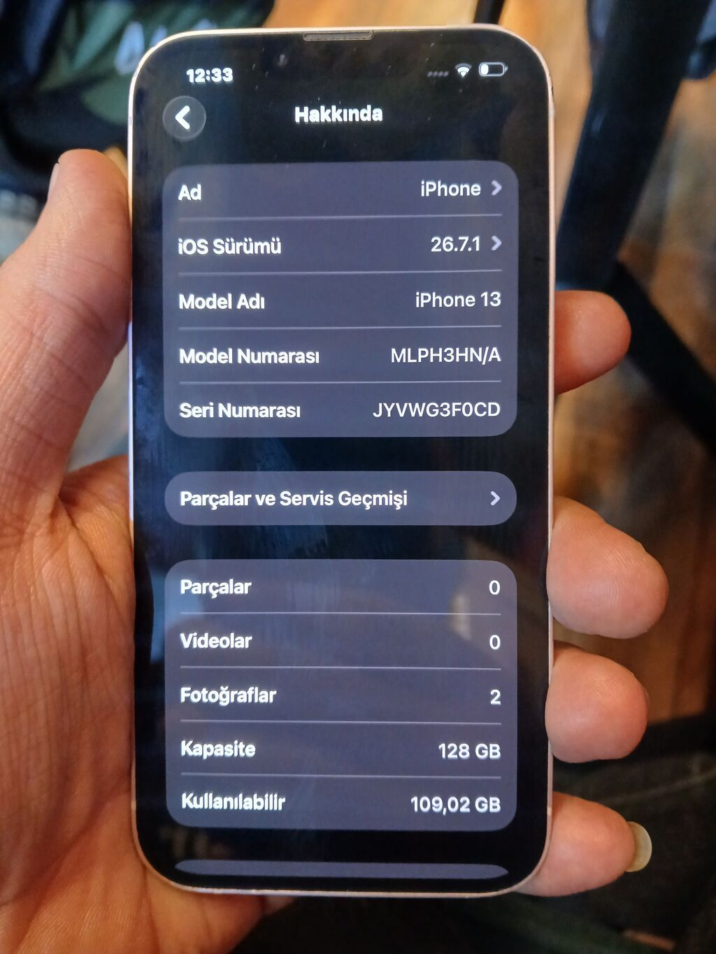 IPhone 13, 128 GB, Ağ, Face ID — Apple iPhone, Bakı (3)