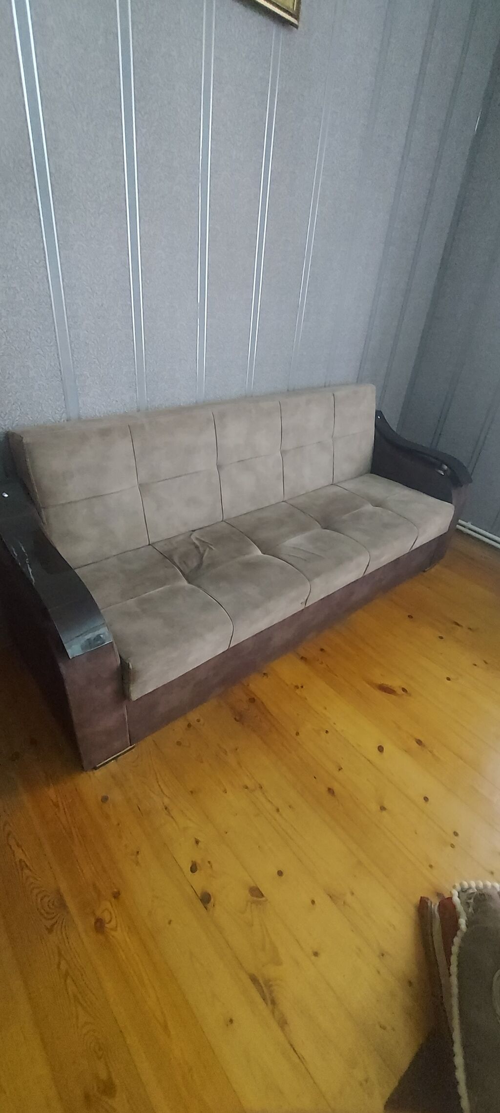 Qonaq otağı üçün yumşaq mebel dəsti - Tərkib: 1 ədəd geniş divan + 2 — Yumşaq mobilya dəstləri, Bakı (4)