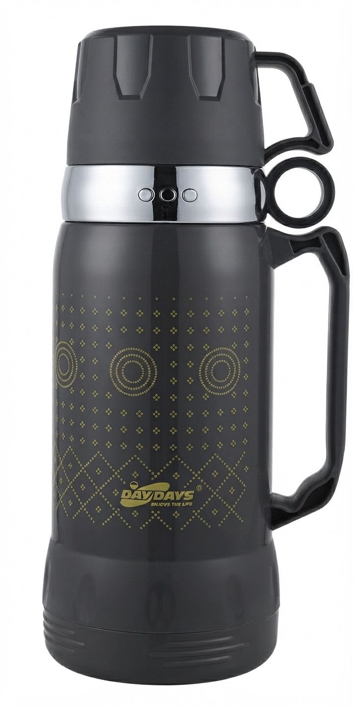 Termos 2863672, 1800 ml, polimer, qara — Mallar, Bakı