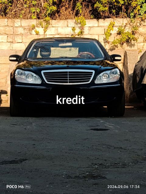 Mersedes S320 Muherrik3200 Reng qara Oturucu arxa Karobka aftamat — Bakı