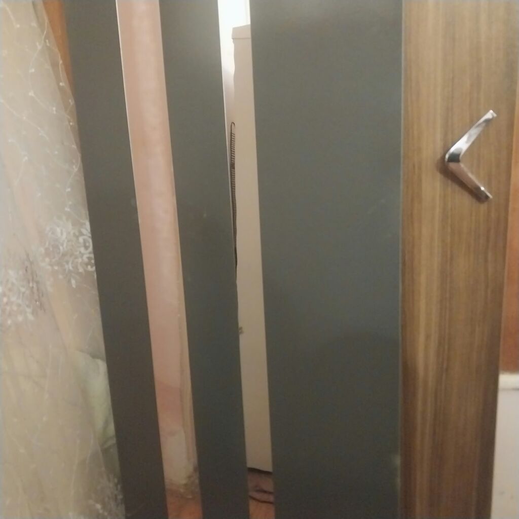 Qapı dəsti – şüşəli və ağac teksturalı panellər - Material: kombinə — Pəncərələr, qapılar, balkonlar, Bakı