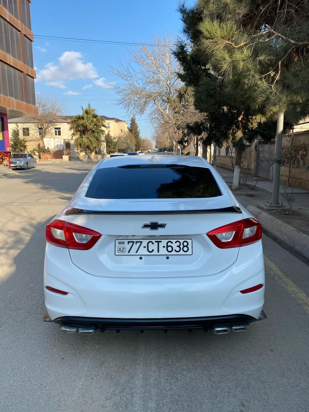 Chevrolet Cruze sedan - Kuzov: ağ rəng, aerodinamik ön və arxa 77-CT-638 — Avtomobillər, Bakı