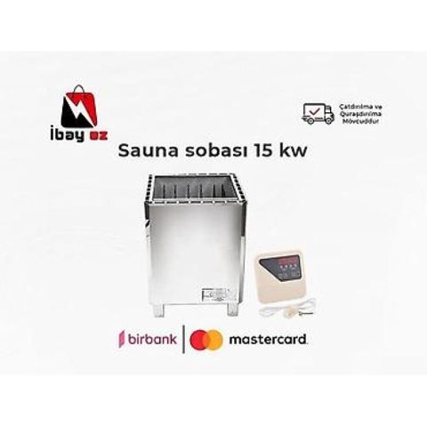 Sauna Sobası 15 kW – Elektrikli Sauna Qızdırıcısı Güclü 15 kW — Bakı