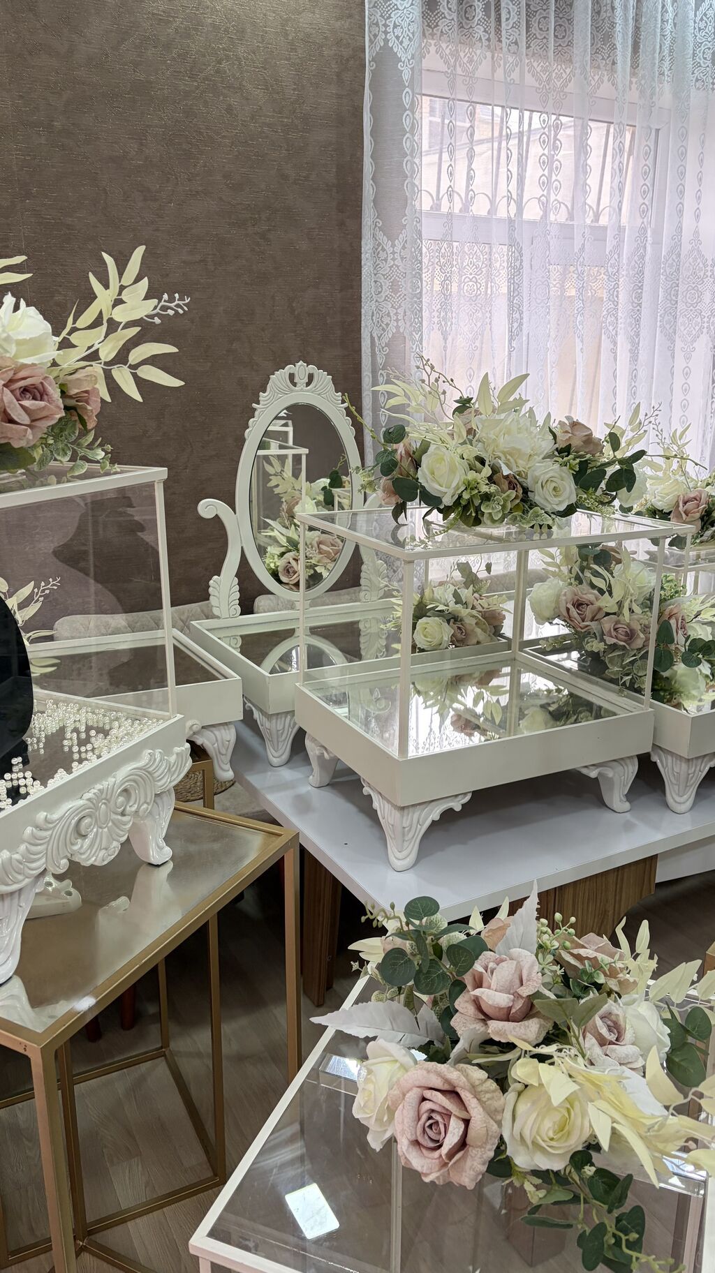 Güzgülü Model 12 dəst Təzə kimidir Qırığı söküyü yoxdur Əlimyandı — Vitrini, Novxanı (6)