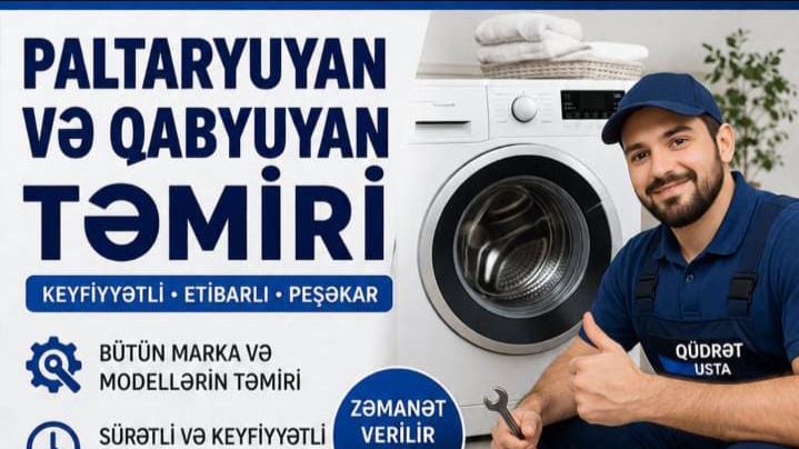 Paltaryuyan təmiri, Qabyuyan təmiri — Qüdrət — Elektrik cihazlarının təmiri və quraşdırılması, Bakı
