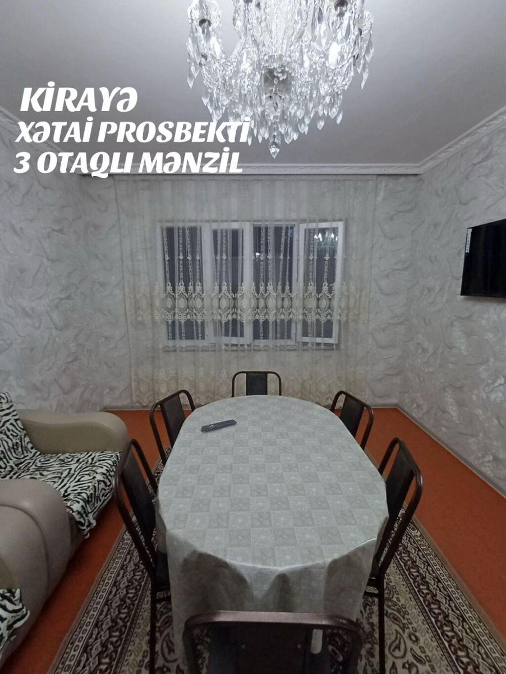 Kirayə – Mingəçevir şəhəri Xətai prospekti, 3 otaqlı mənzil Tam — Mənzil, Mingəçevir (2)