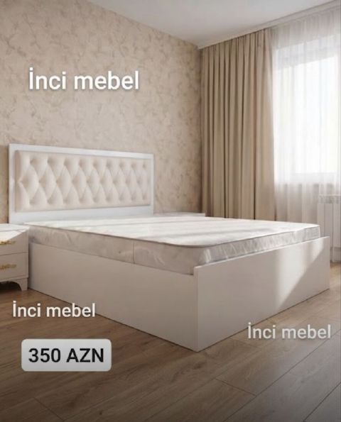 Yeni, İkinəfərlik çarpayı, Bazasız, Matras ilə, Siyirməsiz, Azərbaycan — Bakı