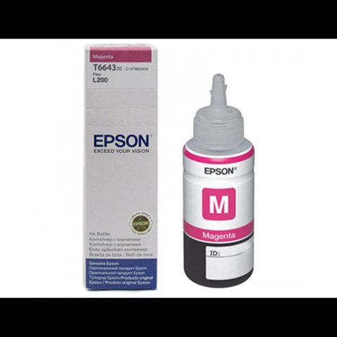 Epson T6643 664 Magenta 70 ml original mürəkkəb şüşəsi Epson EcoTank — Bakı