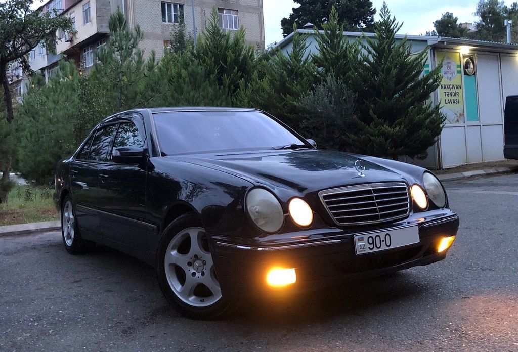 Mercedes E 220, 2.2 L, 1999 il, 347 000 km — Avtomobillər, Bakı (2)