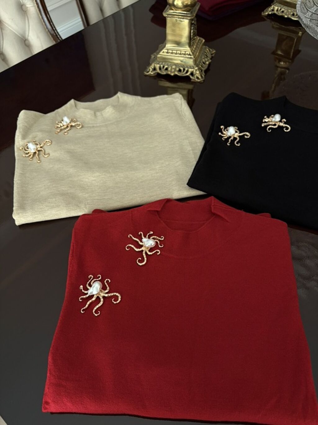 Yarı qıymetine M-l-xl razmer kaşemir koftalar.Cox gözel materialları — Köynək, Gəncə (3)