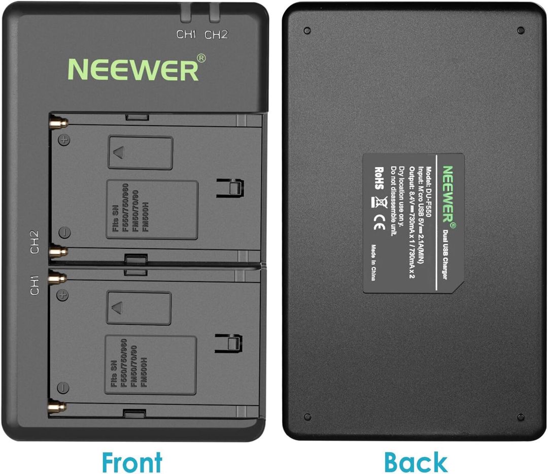 Neewer NP-F970 ikili batareya və adapter dəsti — Foto və video texnikası, Bakı (3)