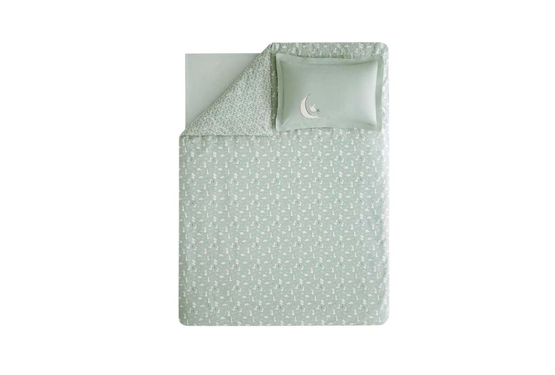 Uşaq yataq dəsti Yataş Rabbit, yorğan üzü 160х220 sm, mələfə 180х240 sm, yastıq üzü 50х70 sm 1 əd, pambıq, yaşıl — Mallar, Bakı (2)