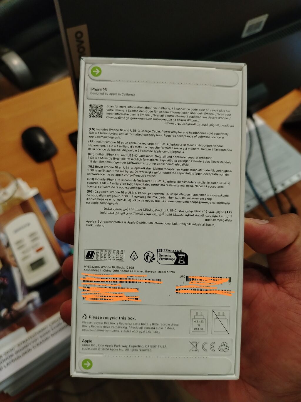 IPhone 16, 128 GB, Qara, Zəmanət — Apple iPhone, Bakı (2)