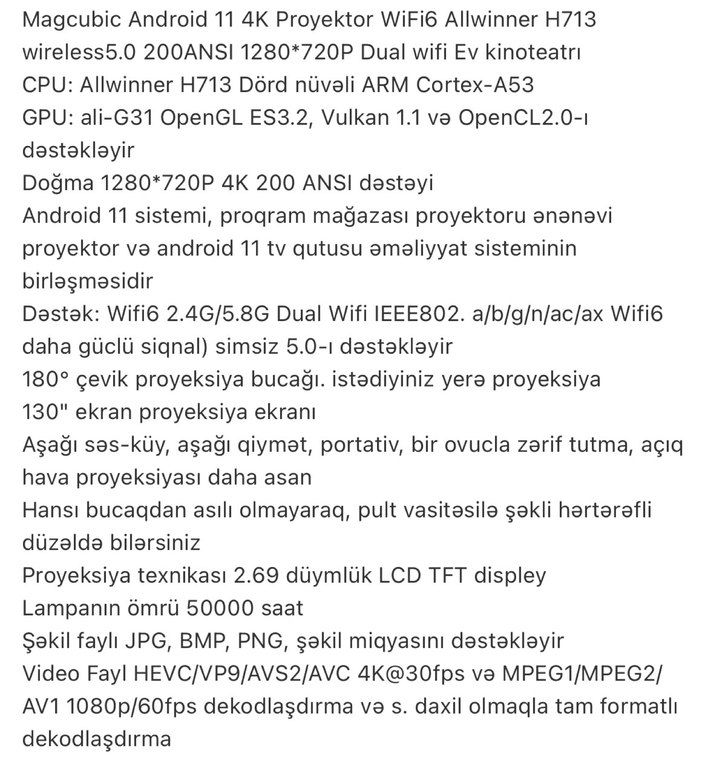 Proyektor "Hy 300" — Səs texnikası, Bakı (10)
