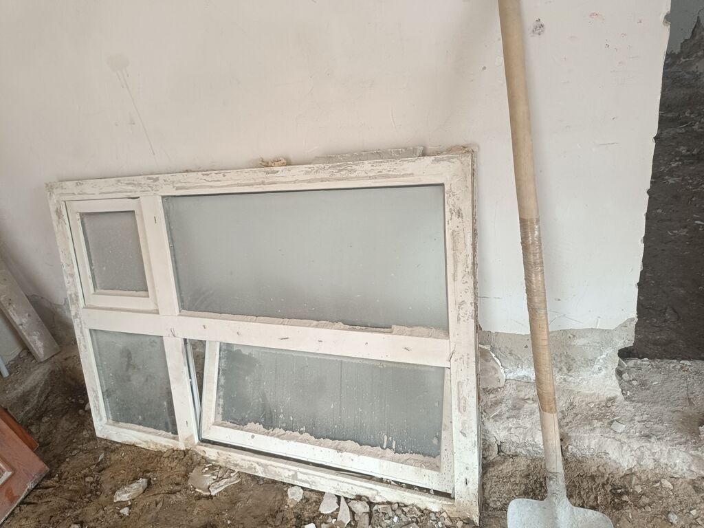 Plastik (PVC) pəncərə blokları – müxtəlif ölçülü, ağ rəngdə çərçivələr — Pəncərələr, qapılar, balkonlar, Bakı (4)