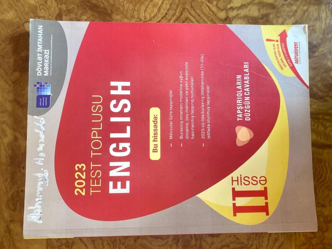 İngilis Dili test tapşırıqları və topluları — Məktəb və təhsil malları, Bakı (2)