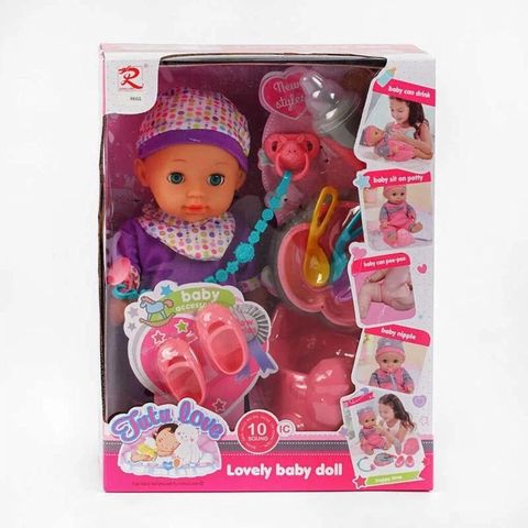 Кукла интерактивная. игровой набор с куклой-пупсом Baby Doll Lovely — 22 ₼ · Bakı · Kuklalar və aksesuarlar Кукла интерактивная. игровой набор с куклой-пупсом Baby Doll Lovely — Bakı