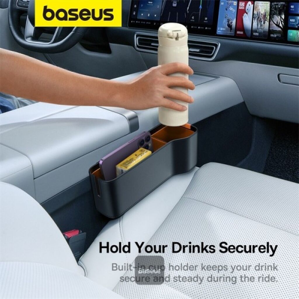 Baseus Car Seat Gap Organizer Storage Box with Cup Holder – Cluster — Digər, Bakı